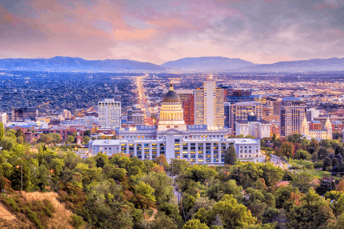 Capitol Hill in Salt Lake City. 