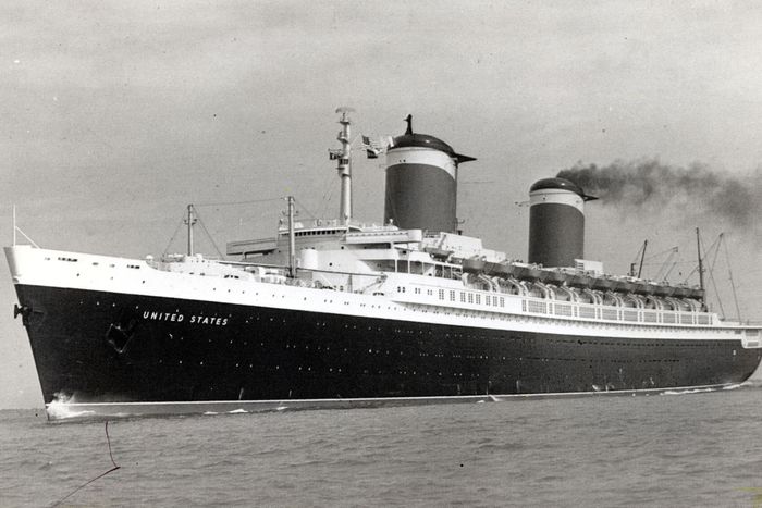 The S.S. United States in its 1950s prime.