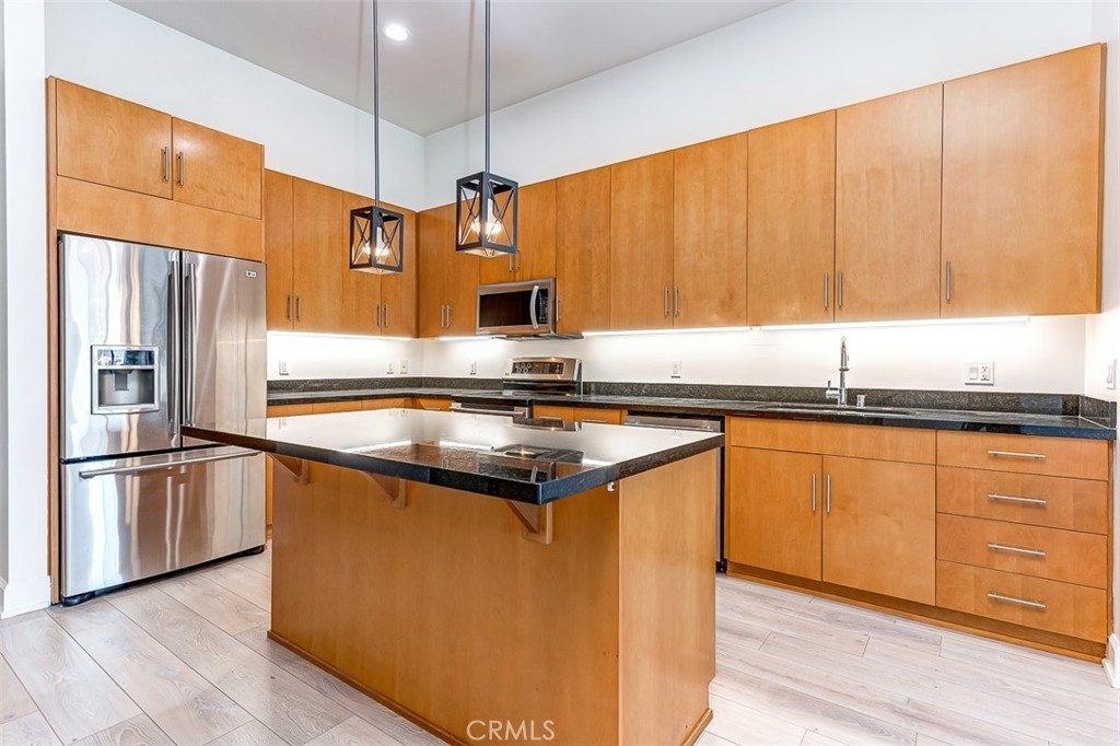 Modern kitchen with large island