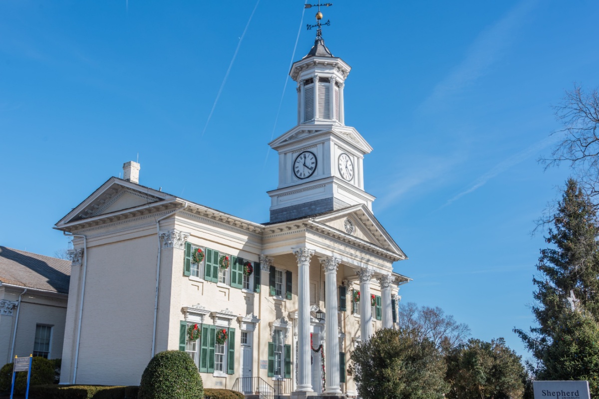 Beautiful building on the Shepherd University campus in Shepherdstown, WV