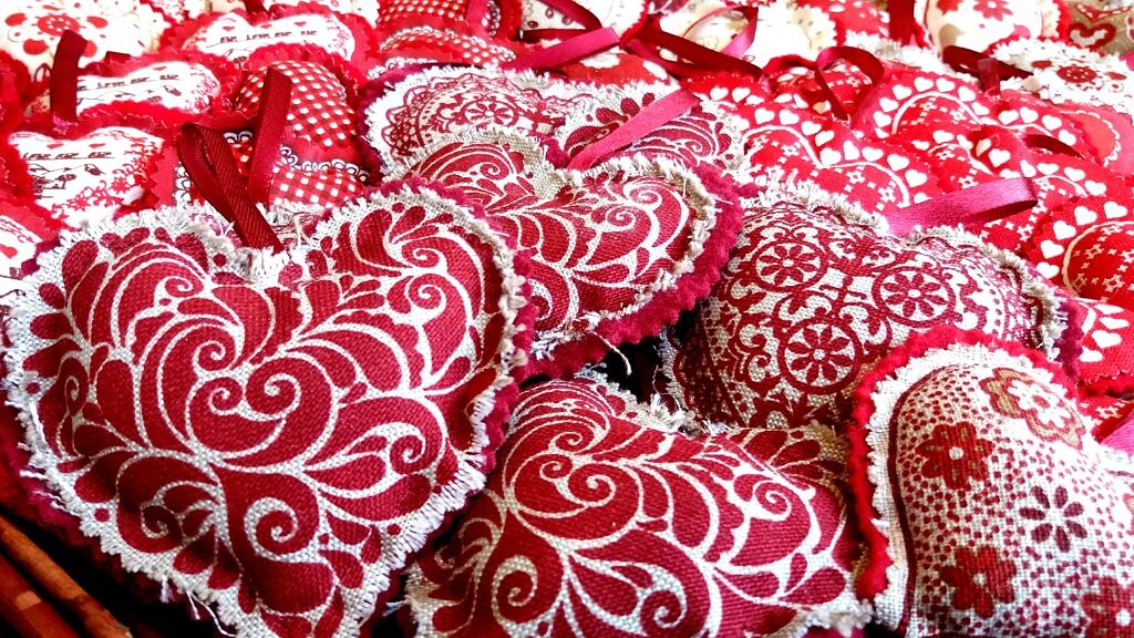 Heart -shaped pillows