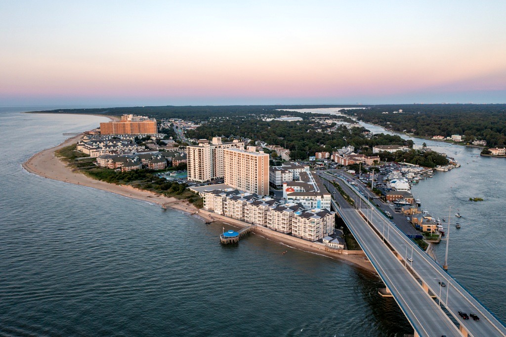 Aerial view of the Chesapeake Bay