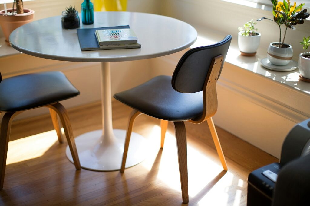 Small dining table with chairs and deocr