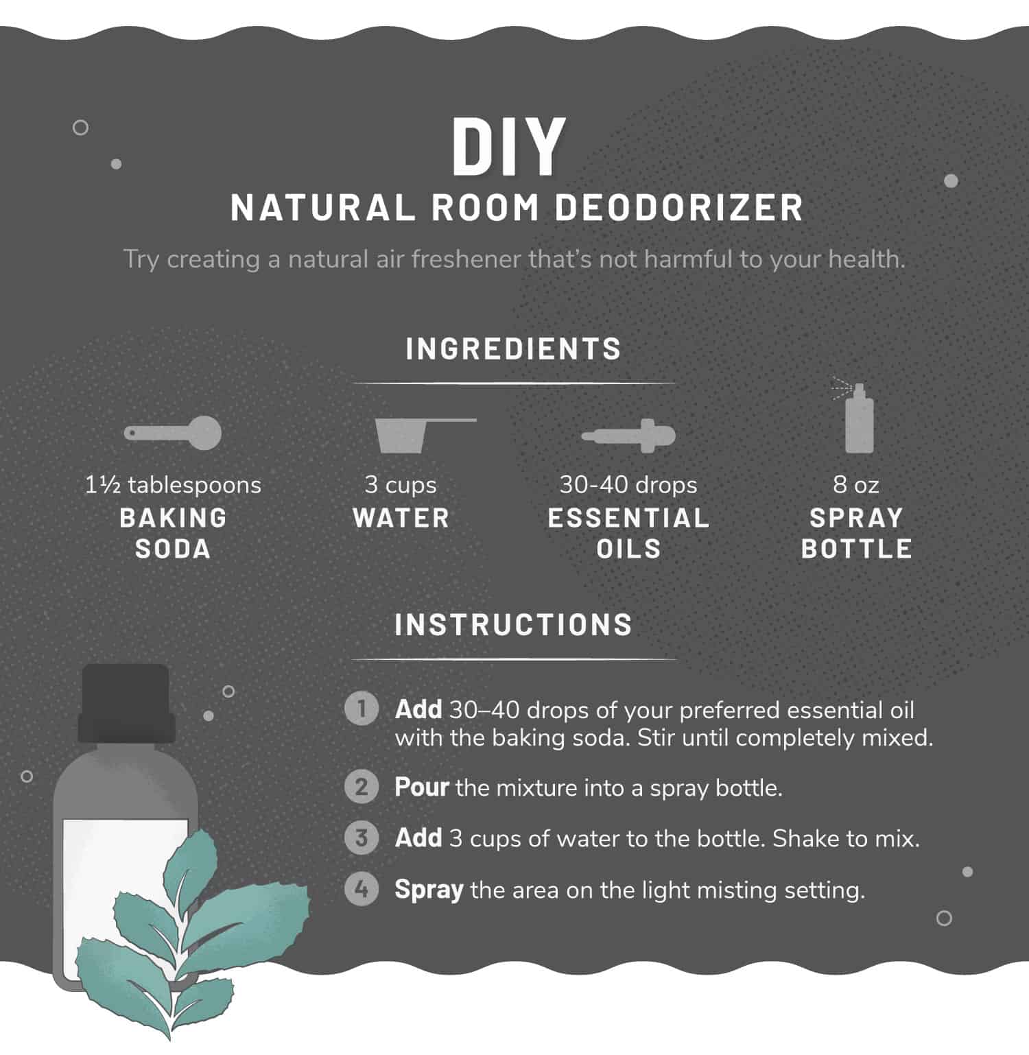 illustration of DIY to deodorize a room