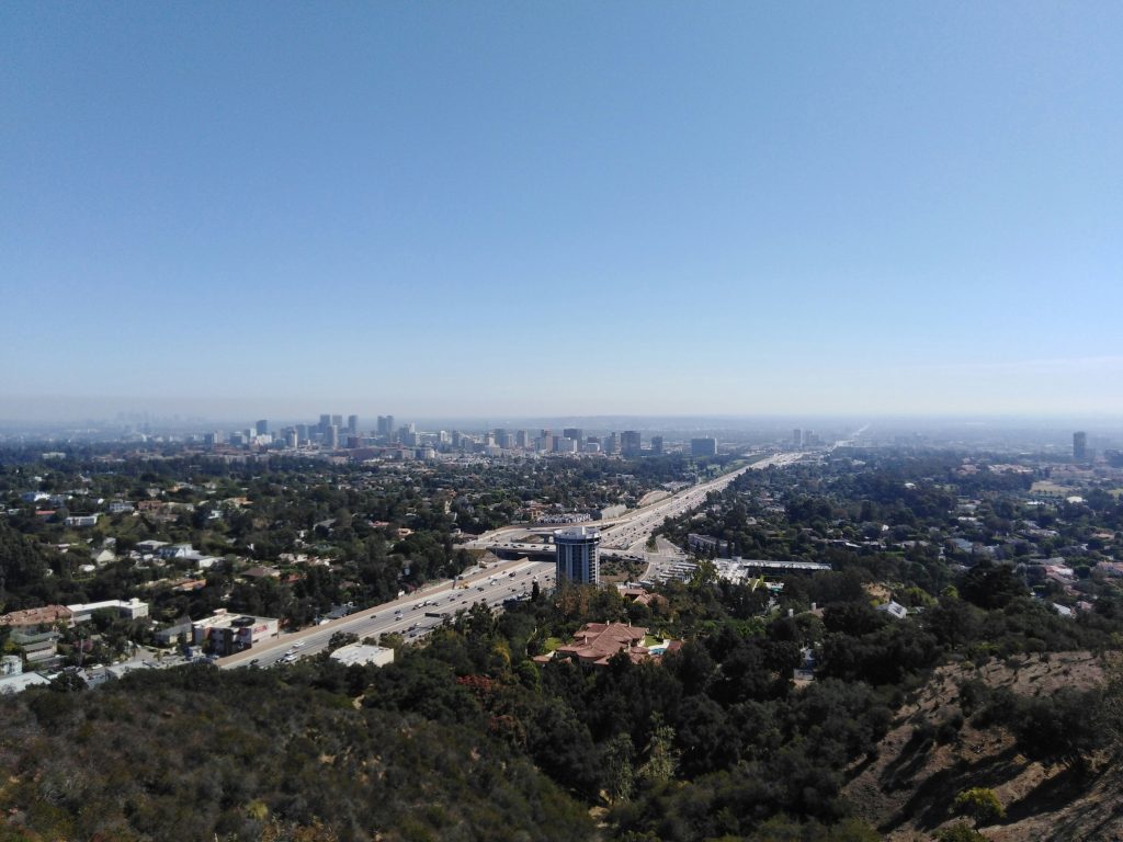 Aerial view of Los Angeles, CA